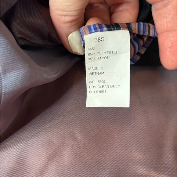 Billy London Black Sport Coat Blazer Suit Jacket 38S - Picture 5 of 8